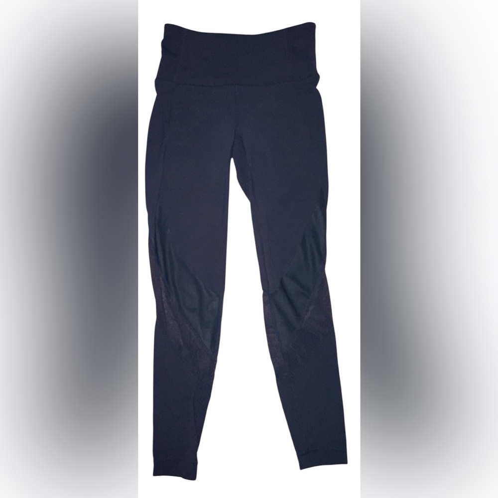 Athleta Blue Women's Activewear Leggings Mesh accents.  XXS. Excellent condition